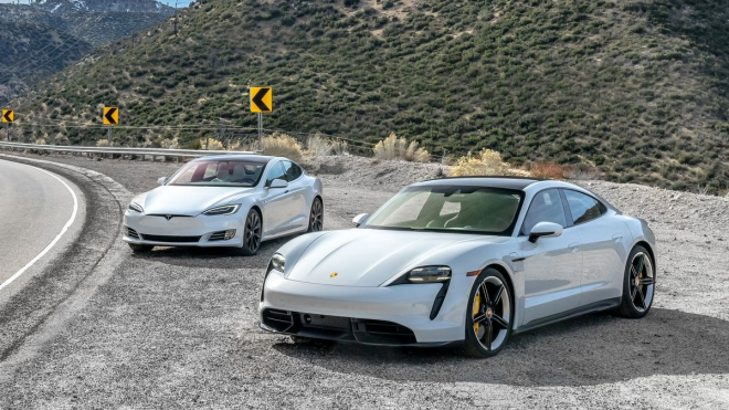První pořádný srovnávací test Porsche Taycan a Tesly Model S fanoušky nepotěší