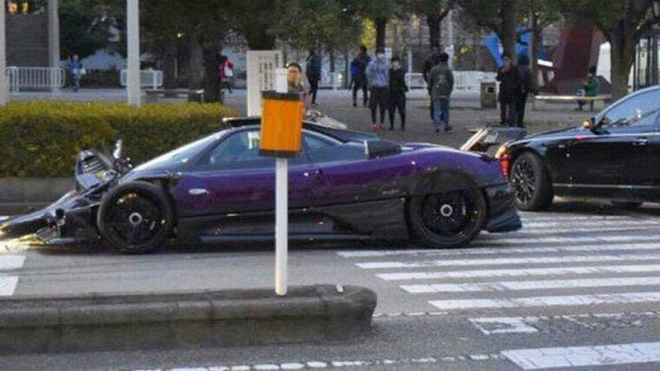 Unikátní Pagani Zonda ZoZo havarovalo v Japonsku. Je neuvěřitelné, s čím se srazilo