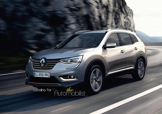 Nový Renault Koleos 2016 naroste na pět metrů, takhle by měl vypadat (ilustrace)