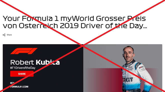 Zmýlená neplatí, Formule 1 tři dny po závodě změnila i volbu jezdce dne