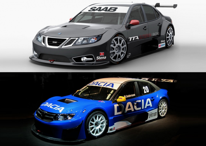 Dacia Logan STCC je jen upravený závodní Saab 9-3