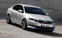 Škoda Octavia 2017: podívejte se, jak by mohla vypadat po faceliftu s dvojitými světly