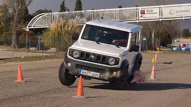 Losí test nejnovějšího Suzuki skončil fiaskem, k převrácení mnoho nechybělo