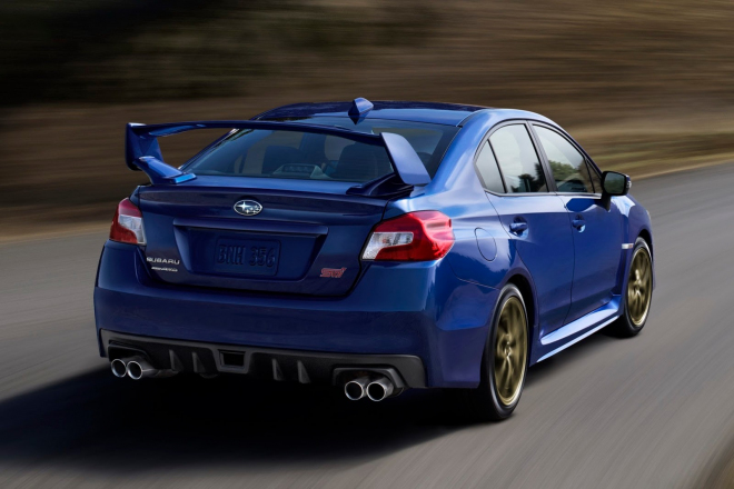 Subaru WRX STI 2015 oficiálně: s 309 koňmi dorazí pouze manuál