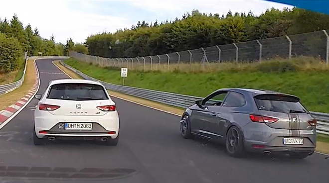 Na Nordchleife se sešly tři Seaty Leon Cupra, předjely úplně všechny (video)