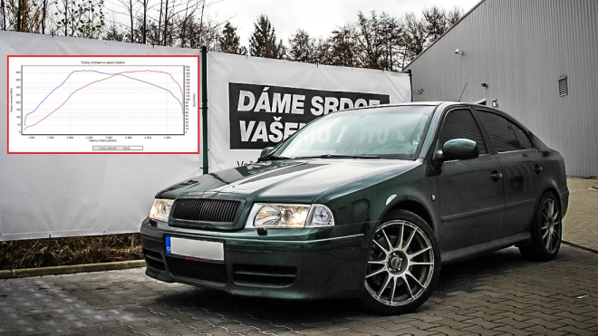 Tato Škoda Octavia 1,9 TDI posílila z 90 na 188 koní. Levý na D1 už nedá lacino