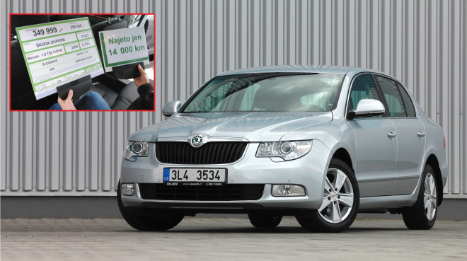 Škoda Superb z AAA se 13 tisíci km za 350 tisíc Kč. Levá nebo ne?