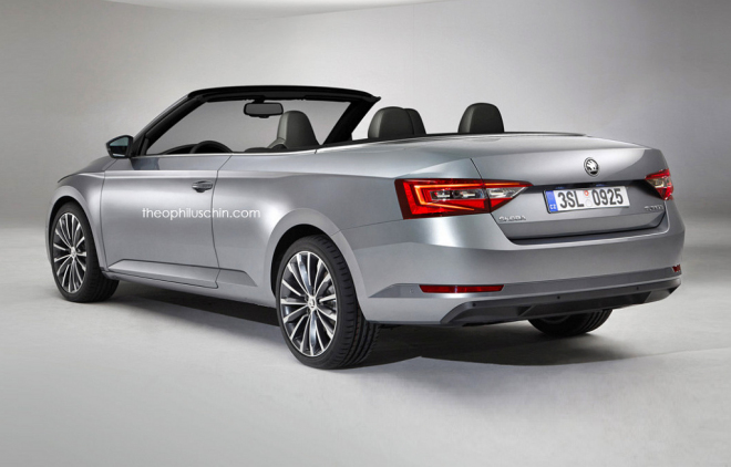 Škoda Superb Cabrio dozajista nevznikne, fantasmagorie je to ale zajímavá (ilustrace)