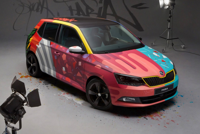 Škoda Fabia Street Art ukazuje vše dostupné, přesto je nedostupná