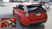 Saab 9-3 s motorem 8,3 V10 z Dodge Viper je král šílených kombíků
