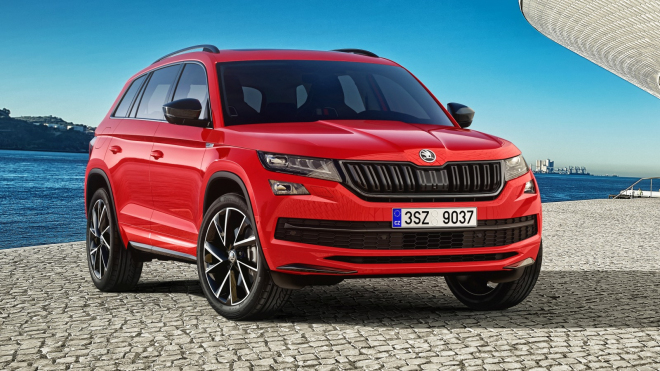 Škoda Kodiaq je venku i jako Sportline, doma bude spíš na silnici