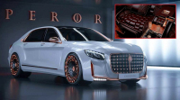 Tohle auto si říká Císař. Má 900 koní, kůži z krokodýla, zlato a Maybach jako základ