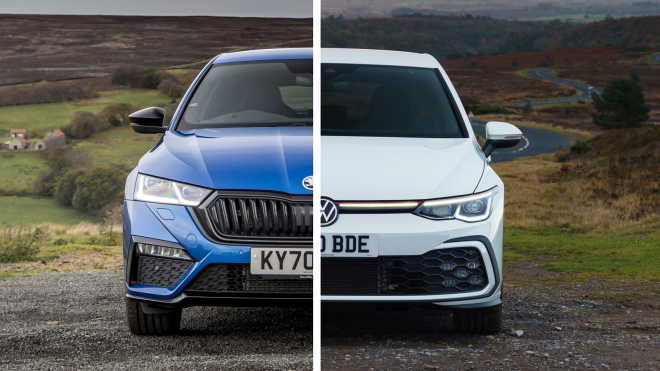 Škoda Octavia RS si to v bratrovražedném souboji rozdala s Golfem GTI, třetí přihlížel