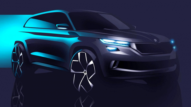Škoda Vision S: toto jsou první obrázky konceptu SUV Kodiaq