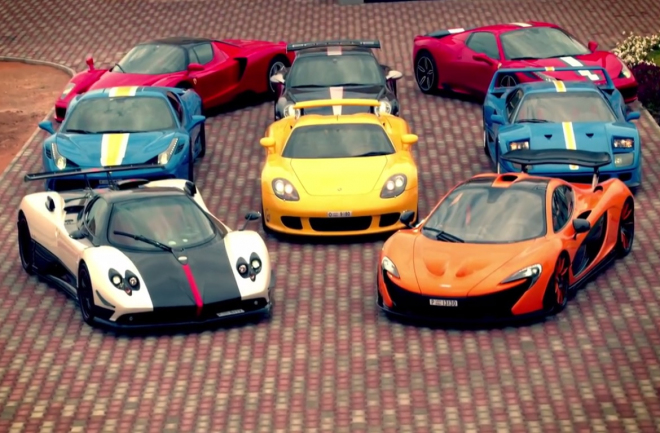 Ferrari F40, Pagani Zonda Cinque a McLaren P1 z garáže dubajského milionáře v akci (video)