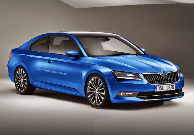 Škoda Superb Coupe je další fešnost, která bohužel nevznikne (ilustrace)