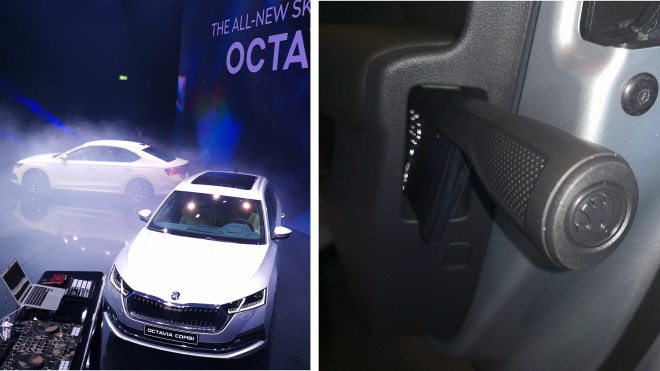 Nová Škoda Octavia ohromuje chytrými doplňky, ve dveřích už nemá jen deštník
