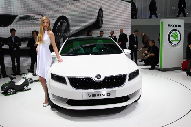 Škoda Vision D: živé fotky designového konceptu a nového loga firmy (doplněno)