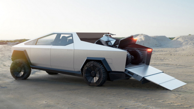 Stačí změnit pár linek a z podivného picku-pu Tesly je hned milejší strašidlo