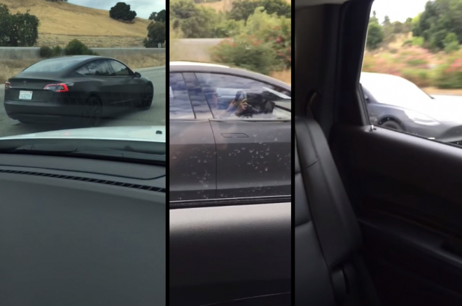 Tesla Model 3 přistižena na silnici, vypadá ale pořád jako koncept (video)