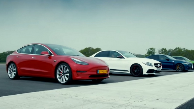 Tesla Model 3 narazila na vrchol svých možností, převálcoval ji Němec i Francouz