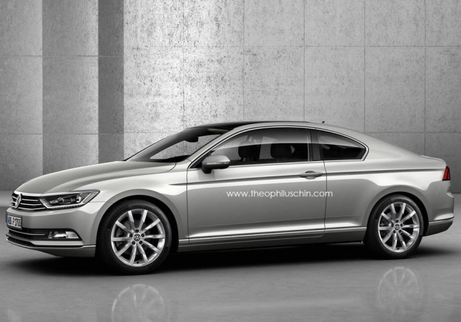 VW Passat B8 Coupe a Shooting Brake: kdyby se Passatu zachtělo více stylu (ilustrace)