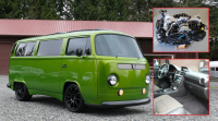 Tento jedovatý VW Bus má turbo-boxer Subaru a 400 koní. Říká si VWRX