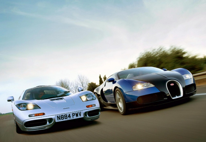 Video: McLaren F1 vs. Bugatti Veyron - souboj titánů