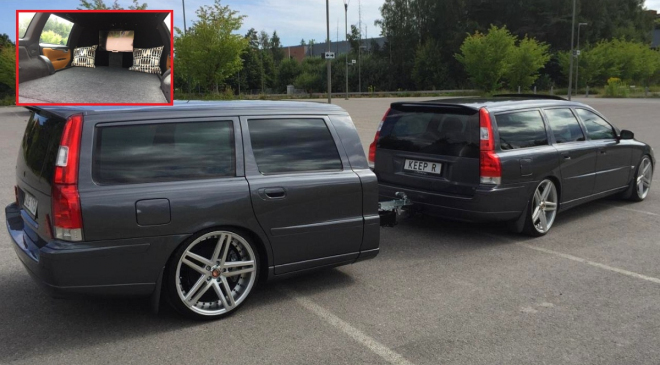 Toto Volvo V70 R si s sebou vozí druhé na spaní. Obě můžou být vaše