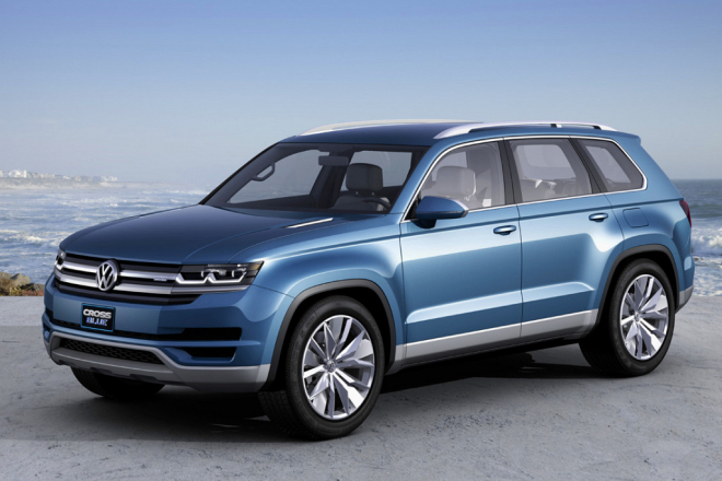 VW CrossBlue Concept: sedmimístné SUV je venku, znovu předčasně