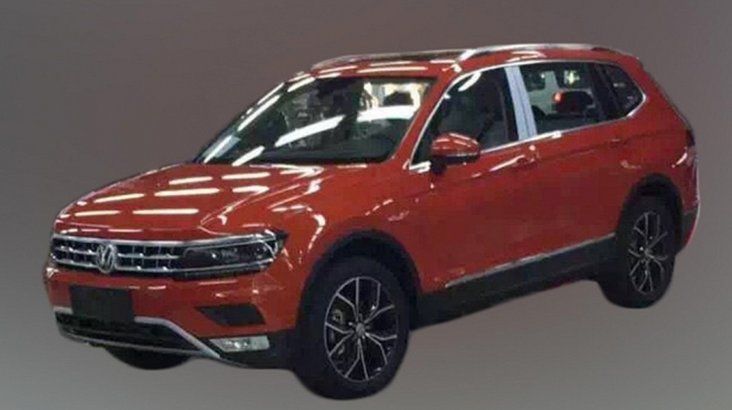 VW Tiguan XL pro 7 nafocen bez maskování, toto je německá Škoda Kodiaq