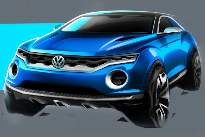 VW T-Roc: třídveřové SUV s odjímatelnou střechou pro rok 2017
