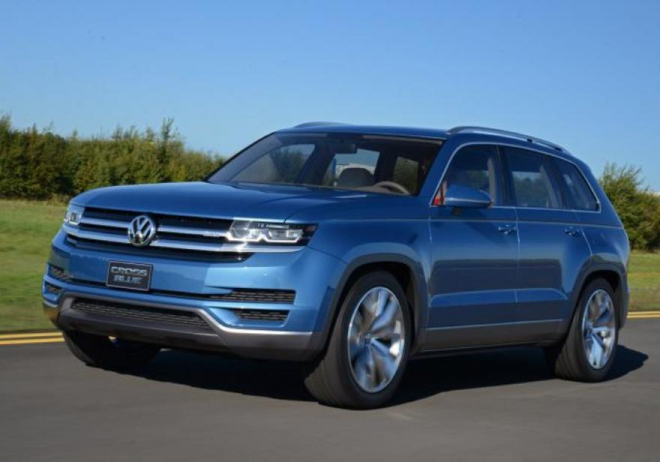 Volkswagen potvrdil sedmimístné SUV podle konceptu CrossBlue, dorazí do dvou let