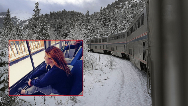 Vlak uvízl uprostřed ledové divočiny, k cestujícím se nikdo nedostal dva dny