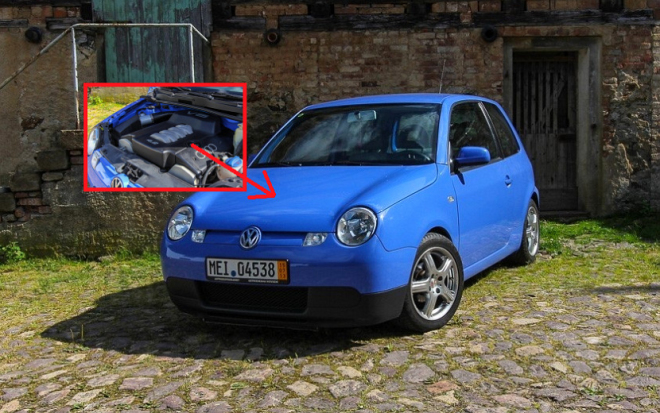 VW Lupo s motorem 4,2 V8 je matka všech sleeperů, jede 275 km/h