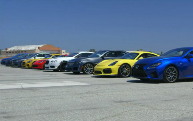 10 nových sporťáků ve sprintu: vše od Golfu R přes C63 AMG až po Vette Z06 (video)