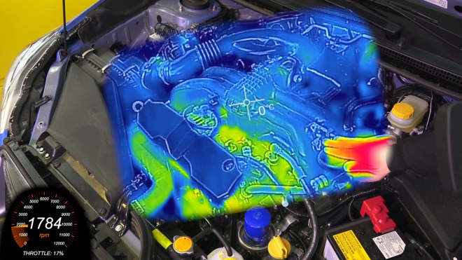 Jak dlouho se skutečně zahřívá studený motor? A co olej? Termokamera ukáže vše